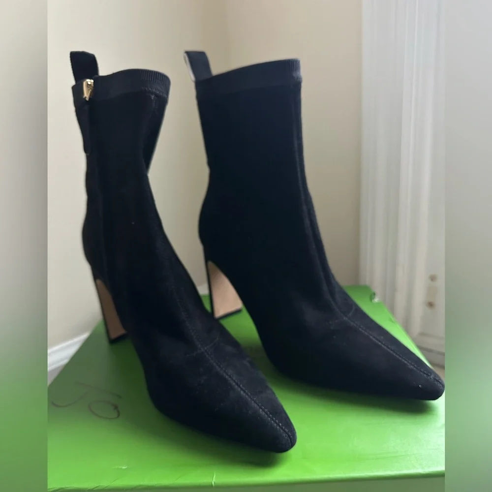 NWB Kate Spade Down Under Stretch Suede Booties - Size 7 - Picture 4 of 16